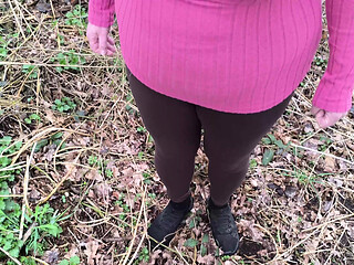 Going for a walk while beating your breasts