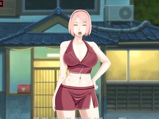 Game show with Hinata from Naruto gives a hot instructing session
