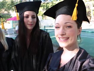 College cuties get naughty in nature's playground