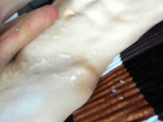 Overexcited Twink Cumming a Lot on Himself!