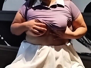 I masturbate for my boyfriend. He ends up recording me