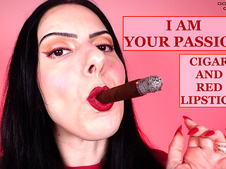 I Am Your Passion - Cigar and Red Lipstick