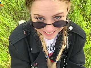 We Went on a Picnic but Forgot all the Food and had to Eat Sperm