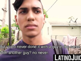 LatinoJuice.com - Straight guy Ariano maintains eye contact with me while he blows my big dick