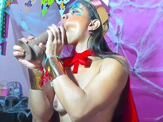 Happy Halloween Wonder Woman Love Ur Dick Very Exotic Deep in My Pussy All Time Until Squirt Alot Beautiful Dadd Part. 03