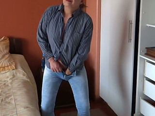 I get home very excited and I start to touch myself before being fucked by my stepson