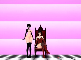 Ballgagged and bound, girl gets fucked by machine