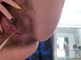 Amateur wild chick solo masturbation