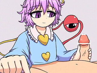 Satori Komeiji Teasing You - Sexy Handjob