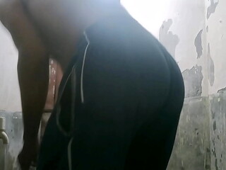 Kolkata boy alone in Bathroom