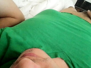 Displaying my uncircumcised cock, full body view. September 9, 2024.