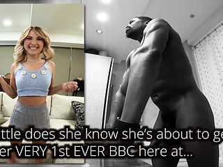 Cute GF pushes limits with BBC in wet dream