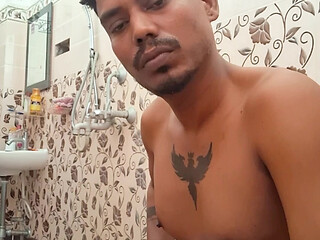 Desi Guy Jerking Off Hard Full Masturbation