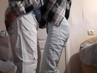 Married lesbian gifriends secretly have sex while their husbands watch football in the next room