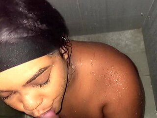 I Surprised My Stepdaughter Taking a Shower in the Bathroom and I Decided to Give Her a Huge Cum on