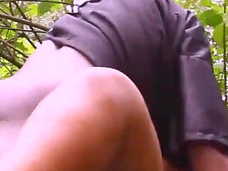 African Black Masquerade Cultis Leader Performing Strange Act and Fuck Hardcore