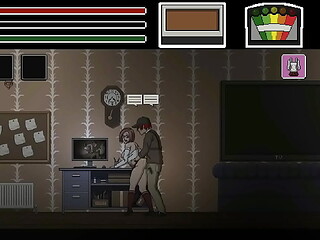 Man having sex with pretty lady in Lustful spirit hunt ryona hentai game gameplay