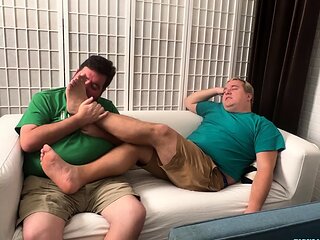 Chubby Nemo Helps His Master Matt Relax With Foot Worship