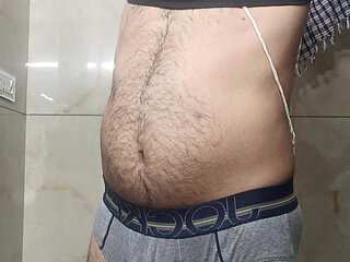 Indian Rajasthani desi man enjoy shower and masterbation show with neighbour police officer uncle daddy pakistani daddy teacher