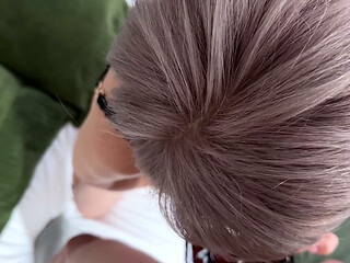 My Friend's Grey Haired Grandma with Sagging Tits Still Gives a Great Blowjob