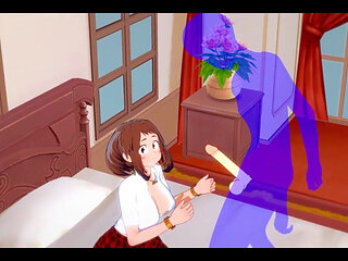 My Hero Academia Hentai - Uraraka Blowjob and Fucked - Japanese Asian Manga Anime Film Game Porn