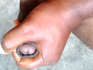 Morning time walking naked  boy  Masturbation  oil in cock