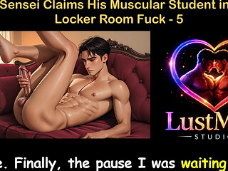 Gay Audio Sex Story - Judo Sensei Claims His Muscular Student in Rough Locker Room Fuck - Part 5