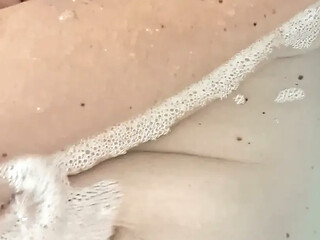 Amateur GF teases and masturbates while watching her sexy solo act