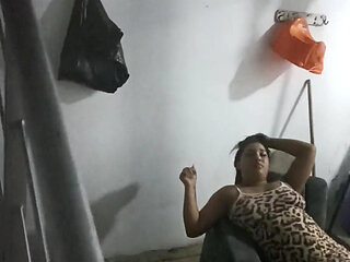 18 year old brunette big saggy tits from New York United States fucking her steps big dick