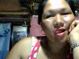 Filipina Elvie M. Flashes Tiny Asian Boobs on Webcam