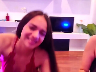 DESPERATE ROOMMATE GET PAID WITH DOUBLE BLOWJOB FACIAL CUM