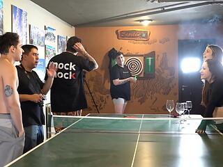 Strip-pong stream with argentinian pornstars gets hot! Knock Knock Club