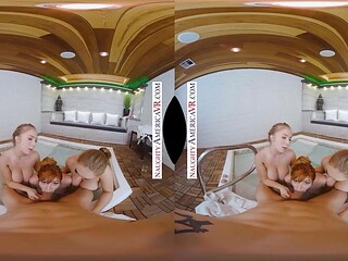 Three MILFs sit around a table, spreading their legs as they moan