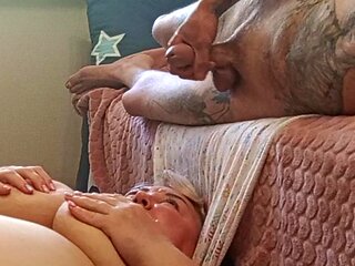 I Jerk off My Dick and Cum in My Mother-in-law's Mouth