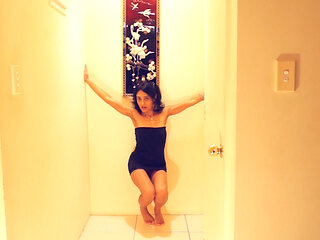 Wyld Yasmin Dancing to Jazz Music in the Corridor