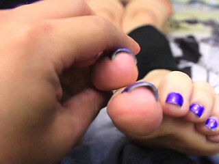 Tied up and Feet Fucked