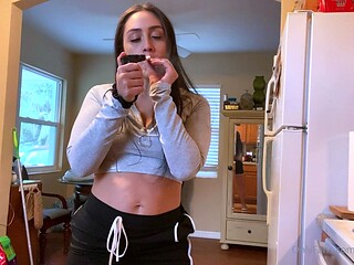 Brunette Solo Webcam Masturbation