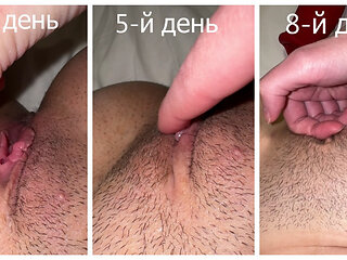 POV ASMR Fucking Wet Pussy Wants To Fuck! How hair grows on a cunt after shaving - Part 2