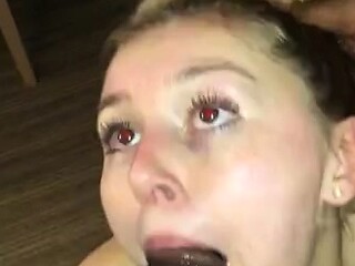 Amateur blonde teen sucks dick in hot pov blowjob sex tape
