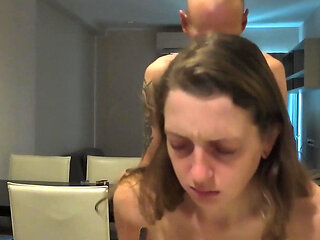 Sexy Slut Served on a Kitchen Table