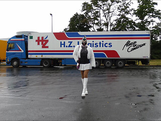 Sissy Monique - At a truck stop