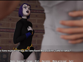 Sanji Fantasy Toon Adventure - The Cumshot on Raven's Face