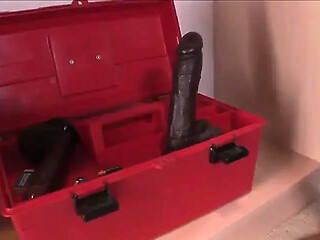 Two black men share a beautiful ebony girlfriend.