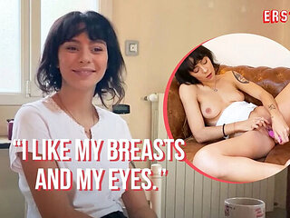 Hot French Amateur Sasha M Fingering Her Hairy Pussy With Vibrator - Solo Masturbation HD