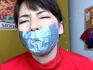 POV bound and gagged with your friend
