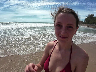 Relaxing Day at the Beach Then We Come Home and Fuck!