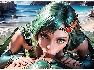 Final Fantasy In Facial And Outdoor Creampie With Rydia