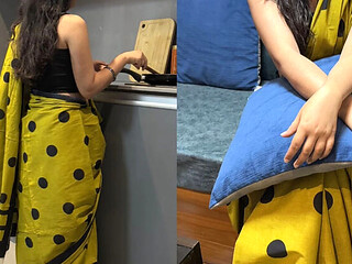 Mani Bhabhi alone in room, hot sex with friend, cum in mouth