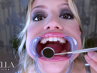 Teeth Fetish Extreme Close-up Dental Examination