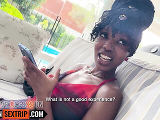 My 18YO ebony girlfriend gets naked and wants to star in a real homemade